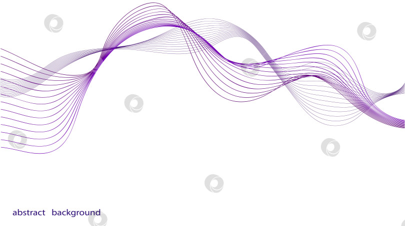 Скачать Абстрактный Фон С Фиолетовыми Волнистыми Линиями, Который Является Одновременно Стильным И Уникальным По Своему Внешнему Виду фотосток Ozero