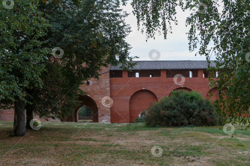 Скачать Зарайск, Россия - сентября 10, 2024- Zaraysk Kremlin фотосток Ozero