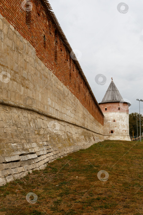 Скачать Зарайск, Россия - сентября 10, 2024- Zaraysk Kremlin фотосток Ozero