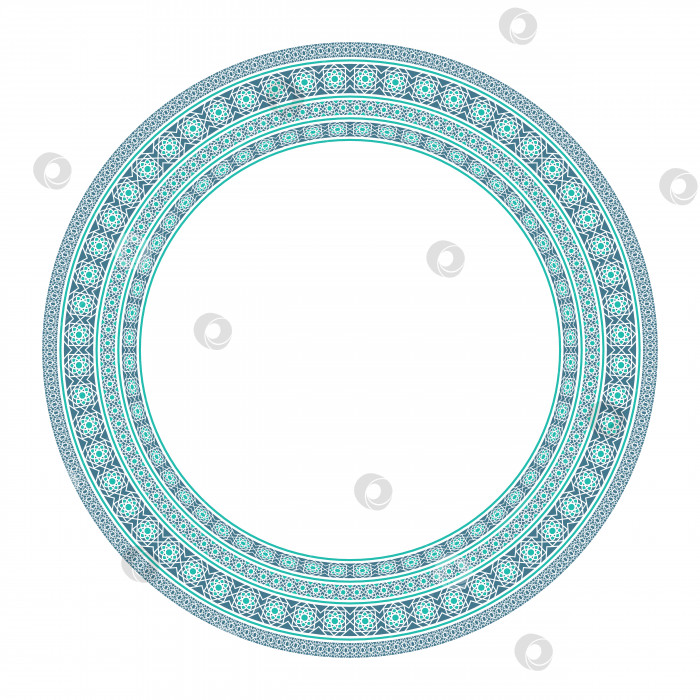 Скачать Векторная рамка азиатской мандалы фотосток Ozero