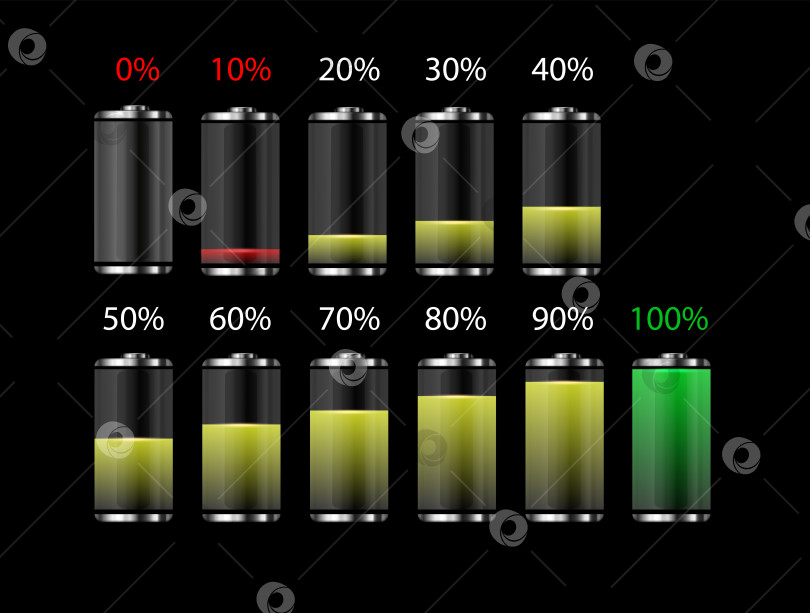 Скачать Вертикальная анимация батареи на черном фоне. Концептуальный фон для заполнения стеклянной батареи фотосток Ozero