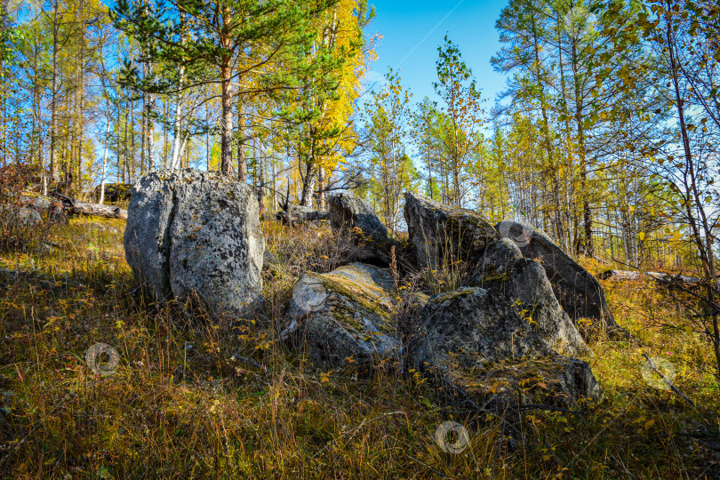 Скачать Древние горы Хакасии. Каменный парк фотосток Ozero