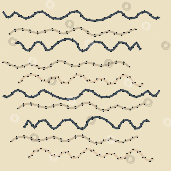 Скачать Бежевый фон с волнами линий и точек для ваших проектов. фотосток Ozero