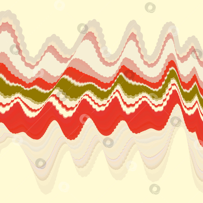 Скачать Светло-желтый фон с волнами цветных линий для ваших проектов. фотосток Ozero