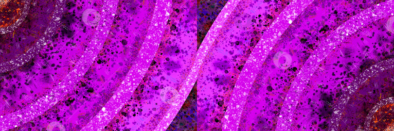 Скачать Абстрактный геометрический фиолетовый фон с дугообразными узорами. Дуги расходятся от противоположных диагональных углов, встречаются и сливаются в центре фона. Иллюстрация. фотосток Ozero