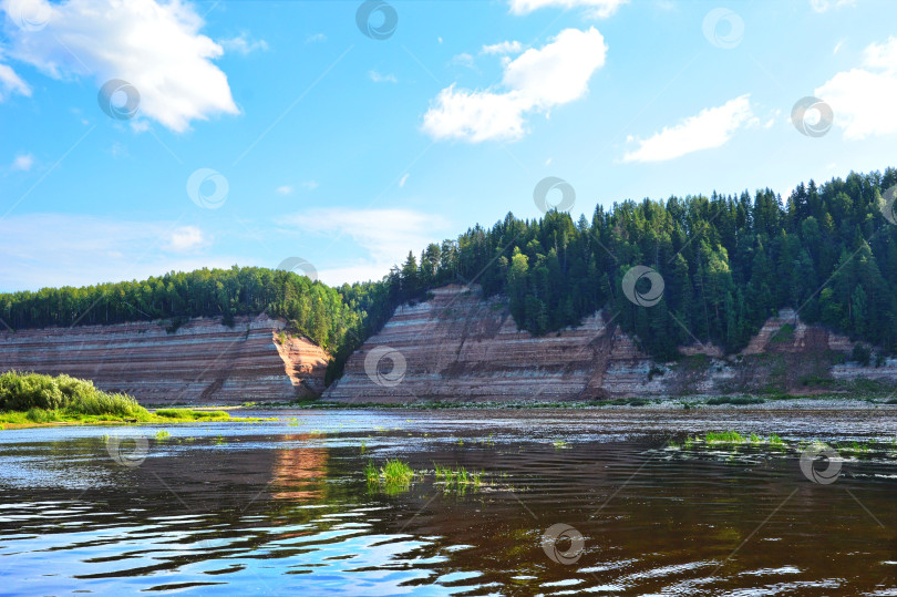 Скачать Высокий берег реки Сухона фотосток Ozero