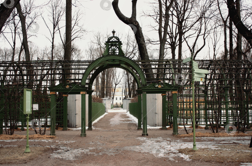 Скачать Арка в Летнем саду фотосток Ozero