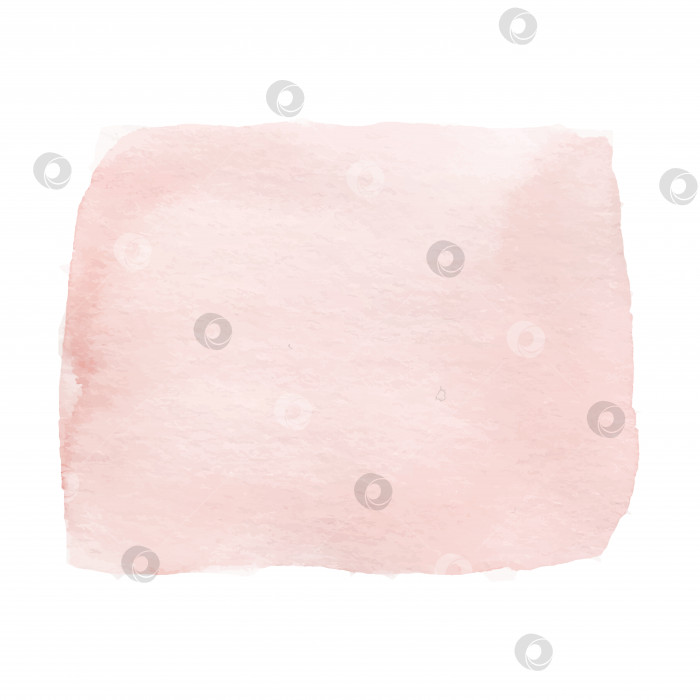 Скачать Розовое акварельное пятно, нарисованное от руки акварельной кистью для размазывания пятен, выделенное на белом фотосток Ozero