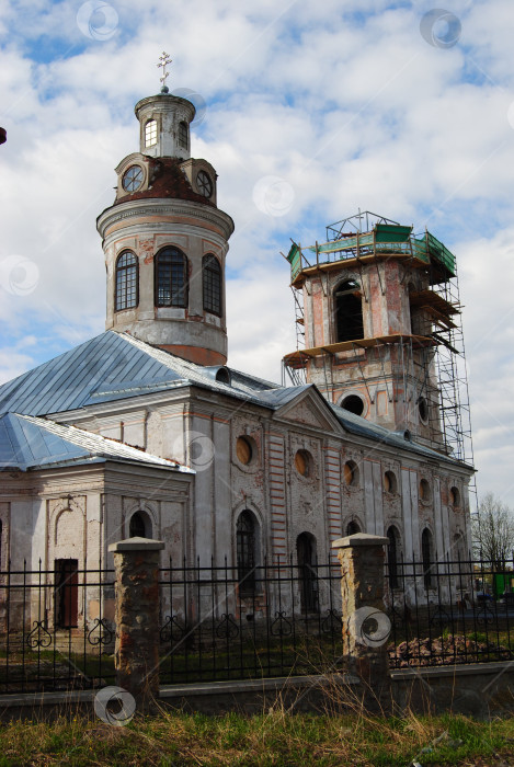 Скачать Шлиссельбург, Россия - 10.05.2014.  Благовещенский собор в Шлиссельбурге фотосток Ozero