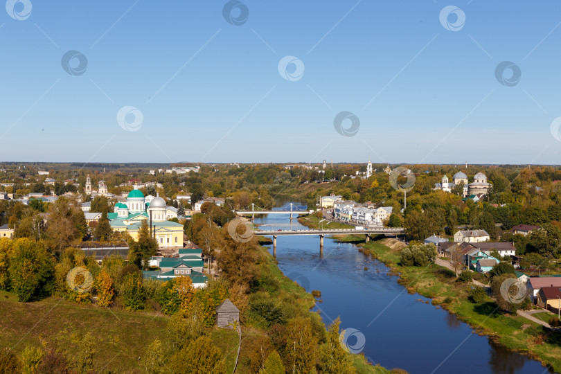 Скачать Вид на город Торжок фотосток Ozero