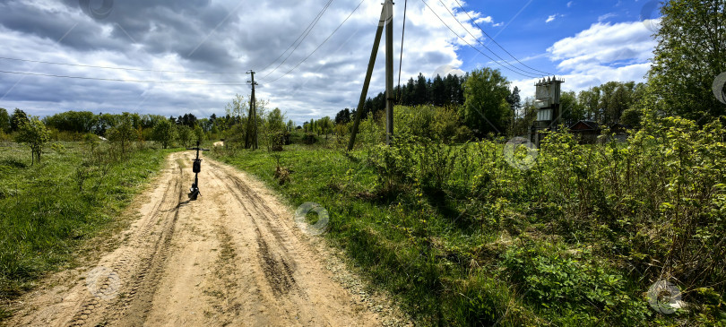 Скачать Завидово. Сельская дорога. фотосток Ozero