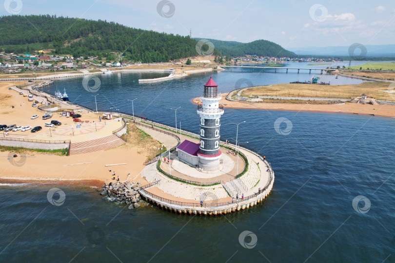 Скачать Маяк в Байкальской гавани в поселке Турка. фотосток Ozero