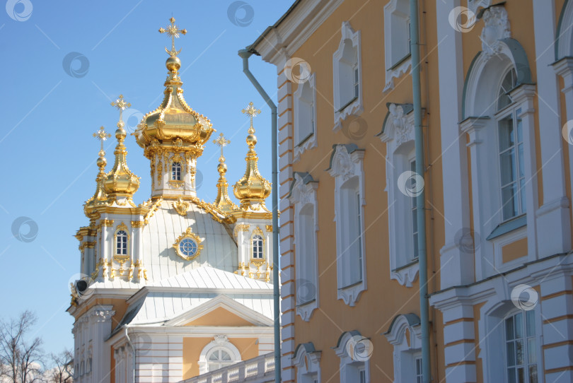 Скачать Санкт-Петербург, Россия - 04.05.2015. Большой дворец в Петергофе фотосток Ozero