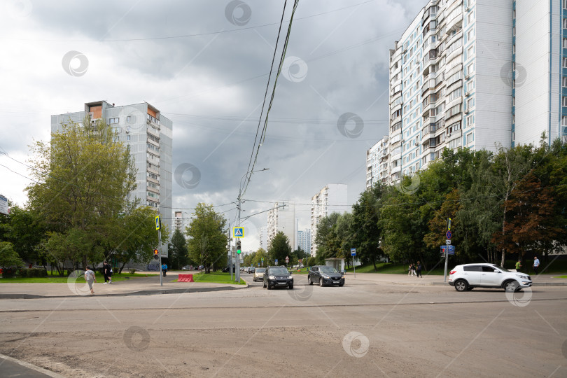 Скачать Перекресток Елецкой и Воронежской улиц, город Москва 2024 год фотосток Ozero