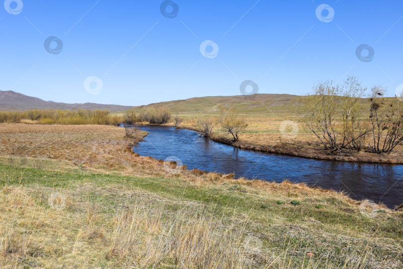 Скачать Река Уйбат, Хакасия фотосток Ozero