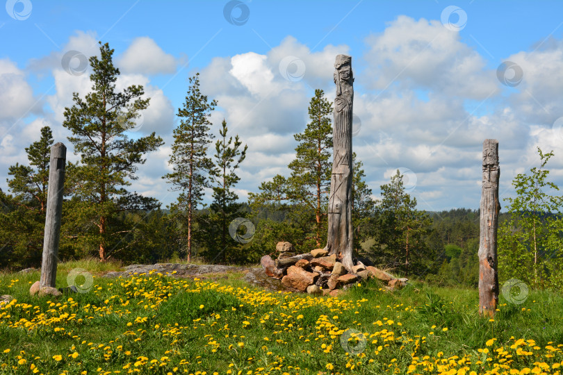 Скачать Языческое капище в Карелии фотосток Ozero