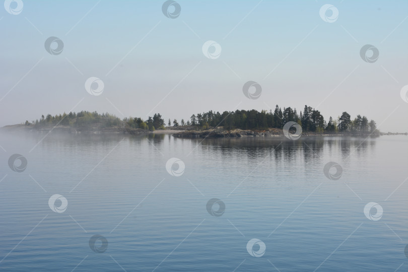 Скачать Вид на ладожские шхеры фотосток Ozero