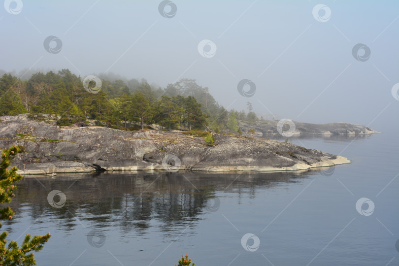 Скачать Вид на ладожские шхеры фотосток Ozero