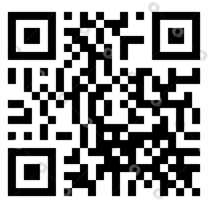 Скачать Сканирование QR-кода, выделенного на белом фоне. фотосток Ozero