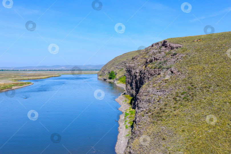 Скачать Берег Енисея фотосток Ozero