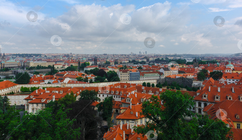 Скачать Прага, панорама, вид сверху фотосток Ozero