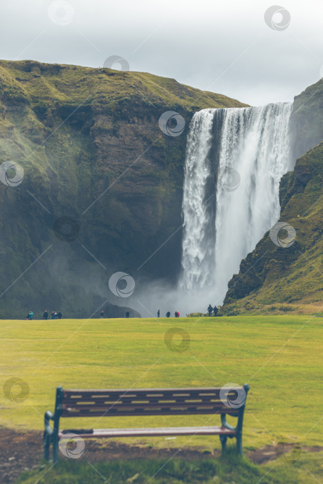 Скачать Водопад Скогафосс, Исландия фотосток Ozero