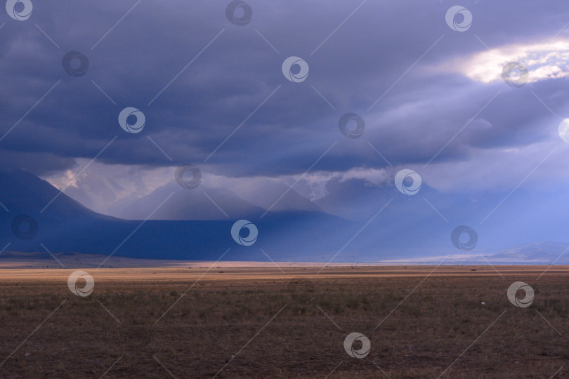 Скачать Предгрозовой пейзаж фотосток Ozero