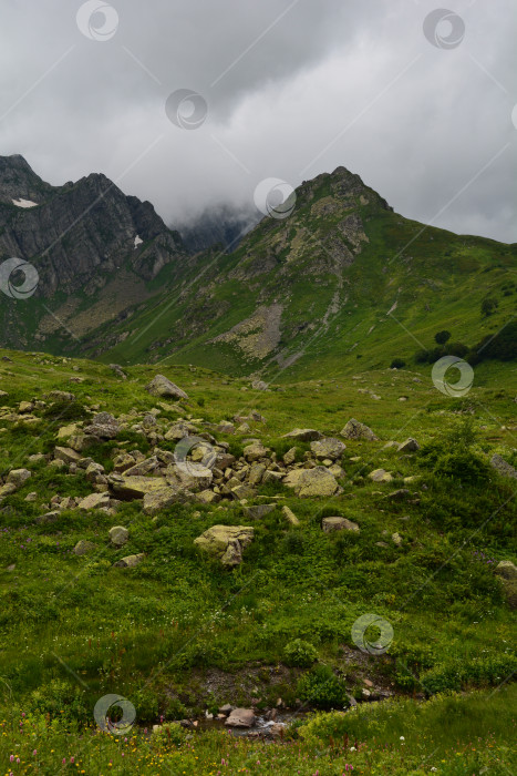 Скачать Горный пейзаж фотосток Ozero