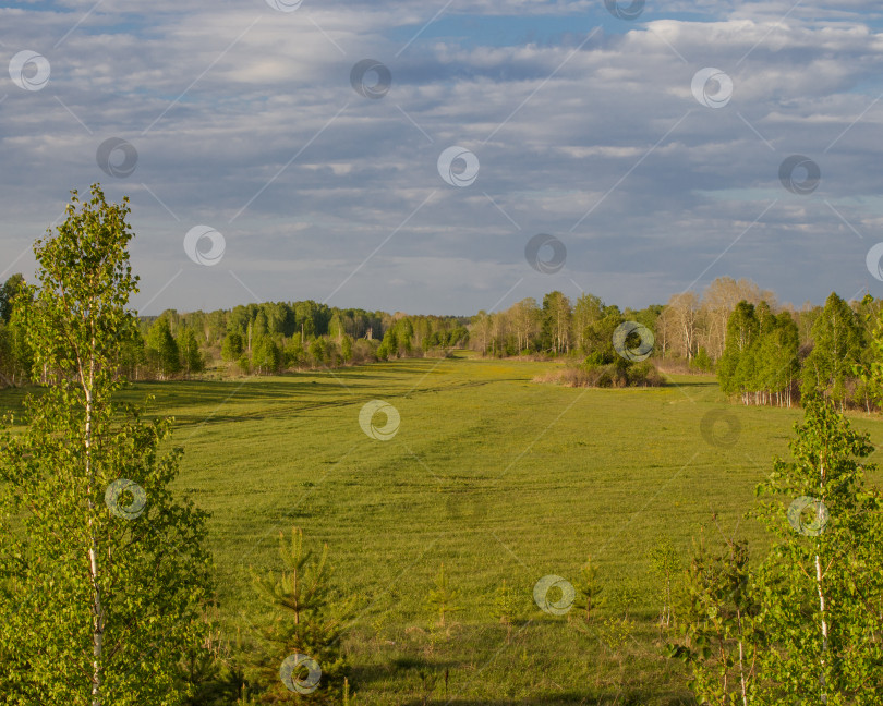 Скачать Прекрасный летний сельский пейзаж. фотосток Ozero