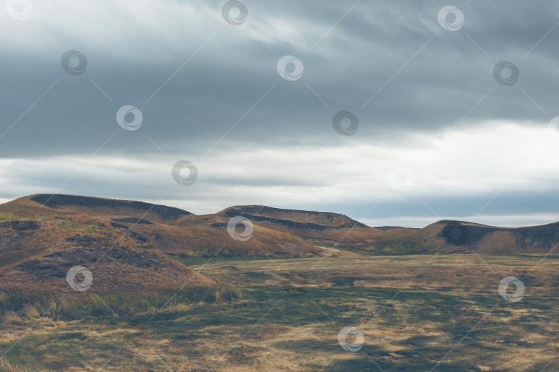 Скачать Псевдократеры Скутустадагигар, Исландия фотосток Ozero