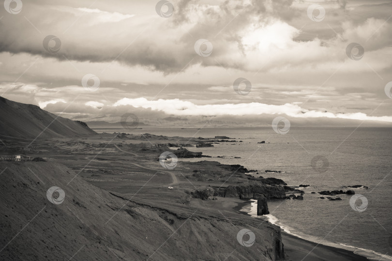 Скачать Морское побережье Восточной Исландии фотосток Ozero