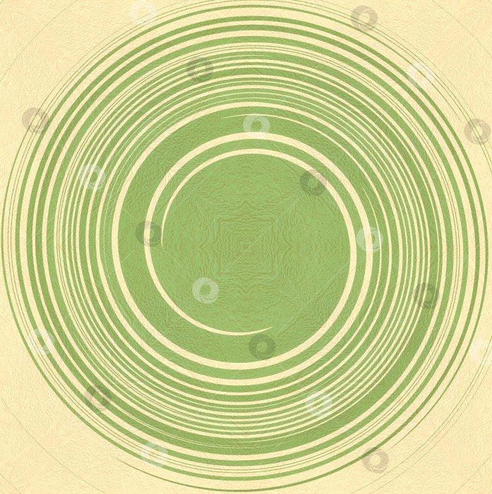 Скачать Абстрактный фон, сферичные, круговые линии, элементы салатового цвета на светло-бежевом фоне фотосток Ozero