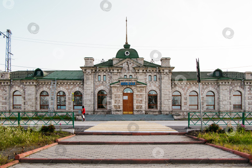 Скачать Станция Слюдянка на Транссибирской магистрали. фотосток Ozero