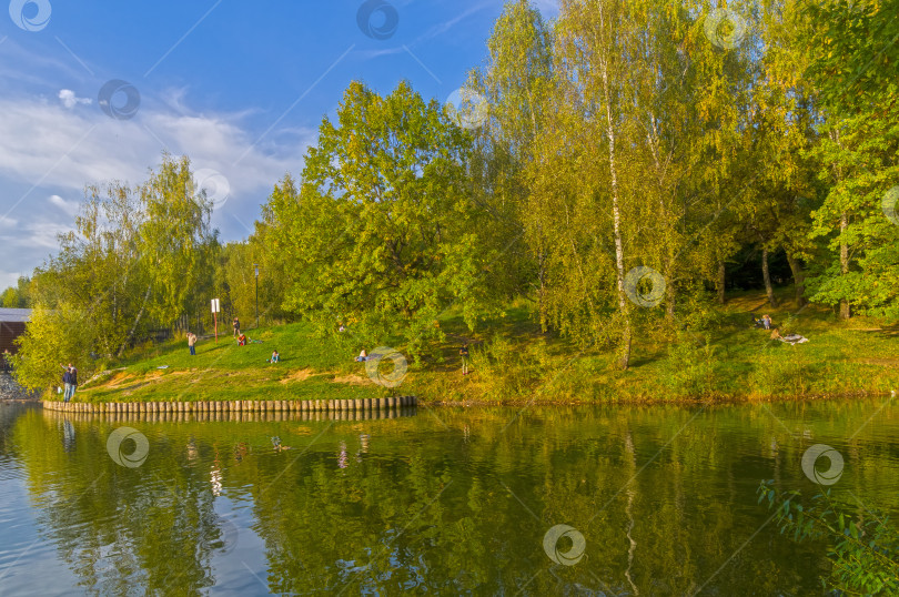 Скачать Пруд в сентябре. фотосток Ozero