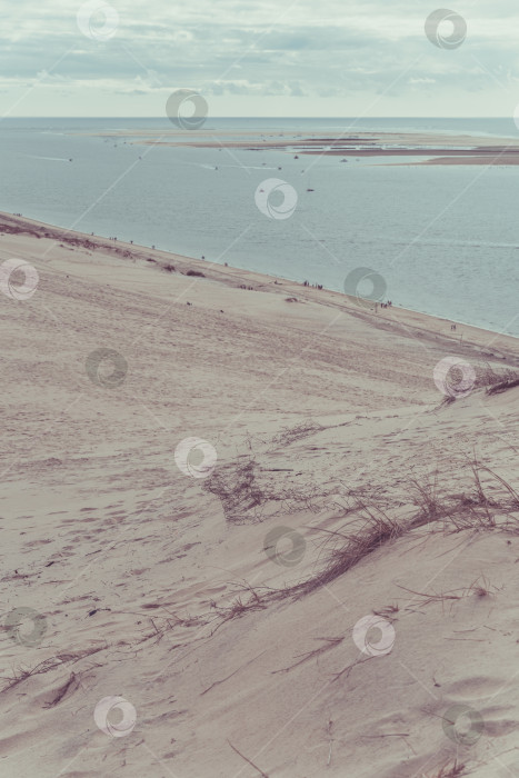 Скачать Вид на залив Аркашон и дюну Пила, Франция фотосток Ozero