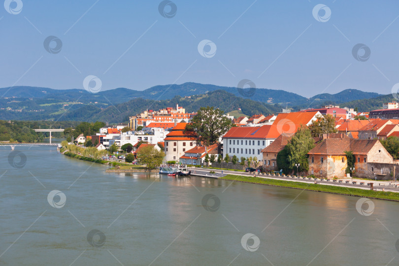 Скачать Вид на город Марибор, Словения фотосток Ozero