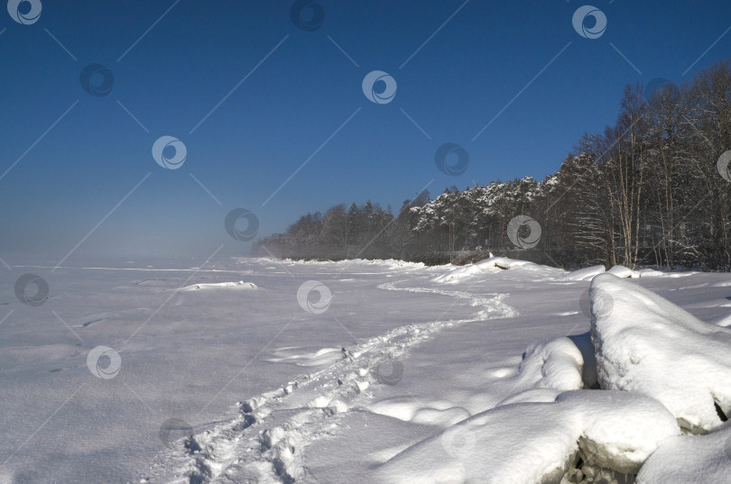 Скачать Заснеженные дюны фотосток Ozero