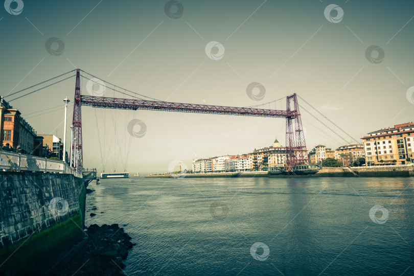 Скачать Подвесной мост Бискайя в Португалете, Испания фотосток Ozero