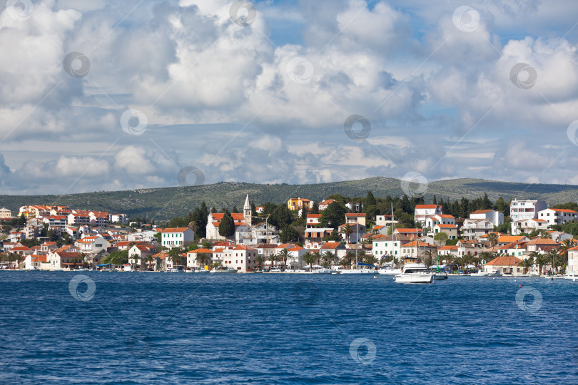 Скачать Рогозница, Хорватия вид с моря фотосток Ozero