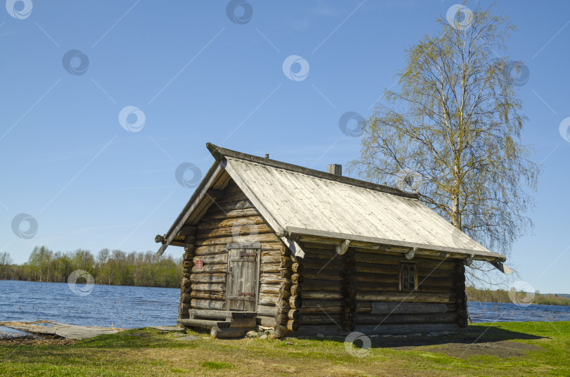 Скачать Деревянная баня фотосток Ozero