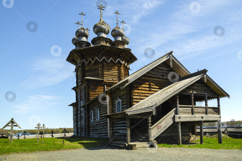 Скачать Вид на церковь Покрова Пресвятой Богородицы, фотосток Ozero