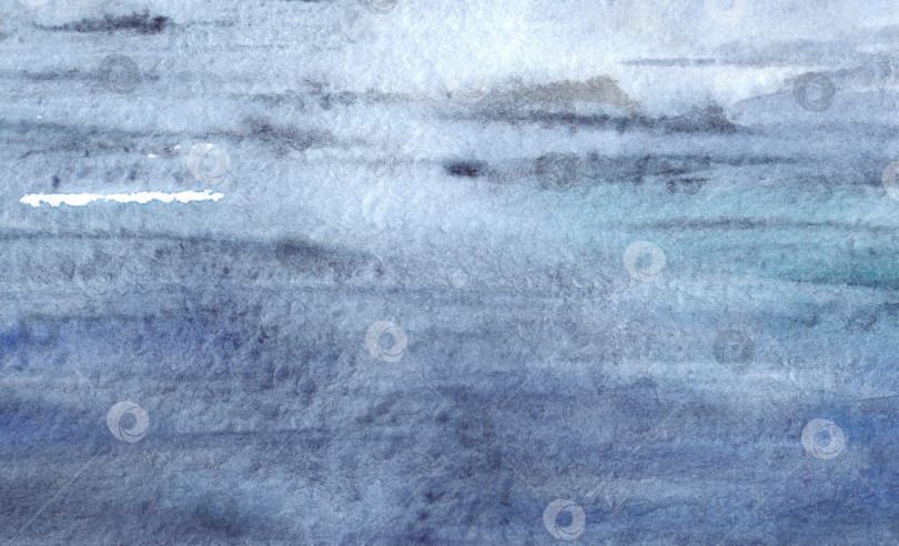 Скачать Акварельный темно-синий текстурный фон в полоску воды фотосток Ozero