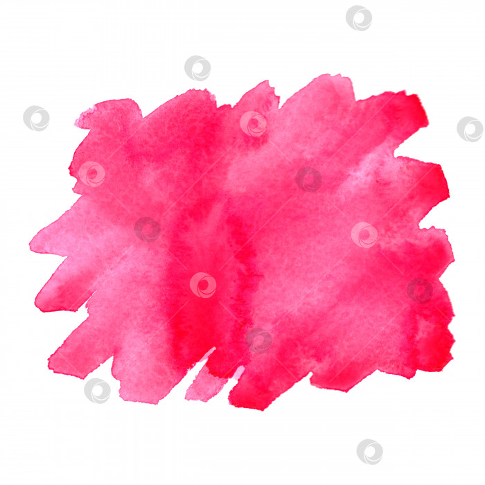 Скачать Акварельное ярко-розовое пятно blob blot изолированный фон фотосток Ozero