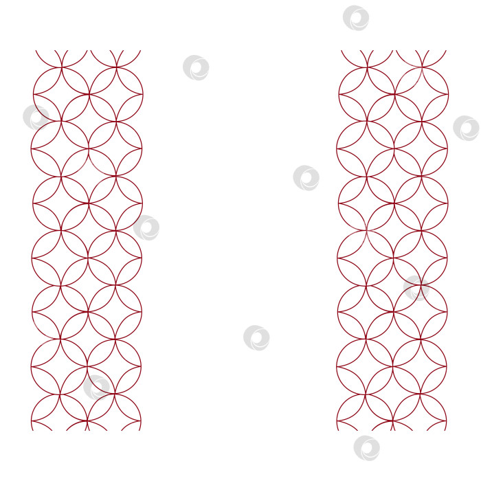 Скачать Китайский элемент круга бесшовный вертикальный узор рамки с рамкой Векторные традиционные декоративные элементы, иллюстрирующие элегантный дизайн, подходящие для открыток, приглашений, плакатов, обложек. фотосток Ozero