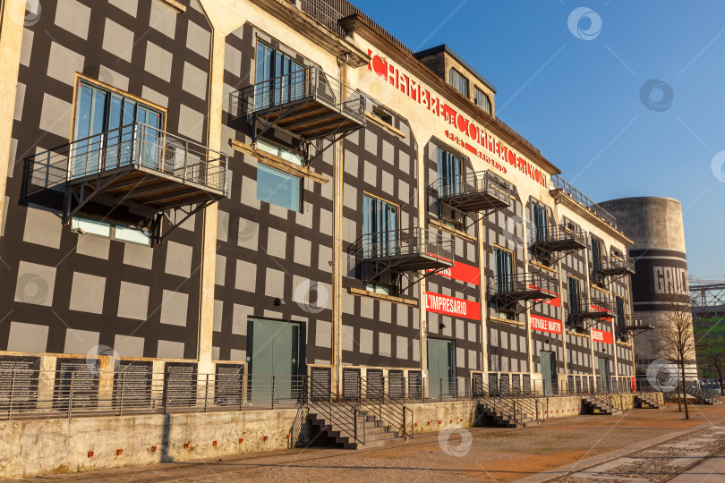 Скачать Район Конфлюэнс в Лионе, Франция фотосток Ozero