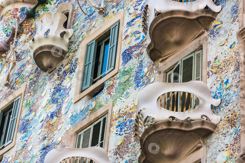 Скачать Дом Casa Battlo в Барселоне, Испания фотосток Ozero