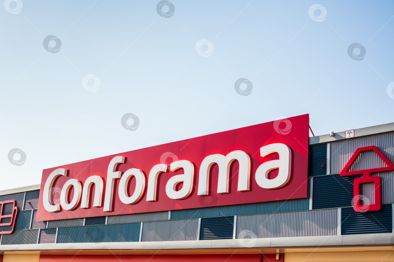 Скачать Логотип торговой сети магазинов Conforama store фотосток Ozero