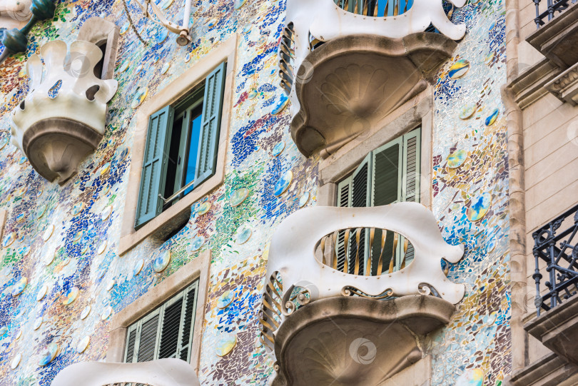Скачать Дом Casa Battlo в Барселоне, Испания фотосток Ozero