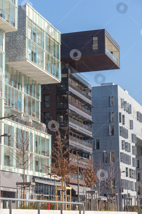Скачать Район Конфлюэнс в Лионе, Франция фотосток Ozero