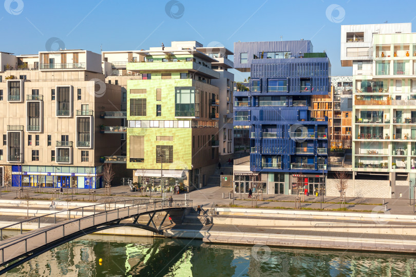 Скачать Район Конфлюэнс в Лионе, Франция фотосток Ozero